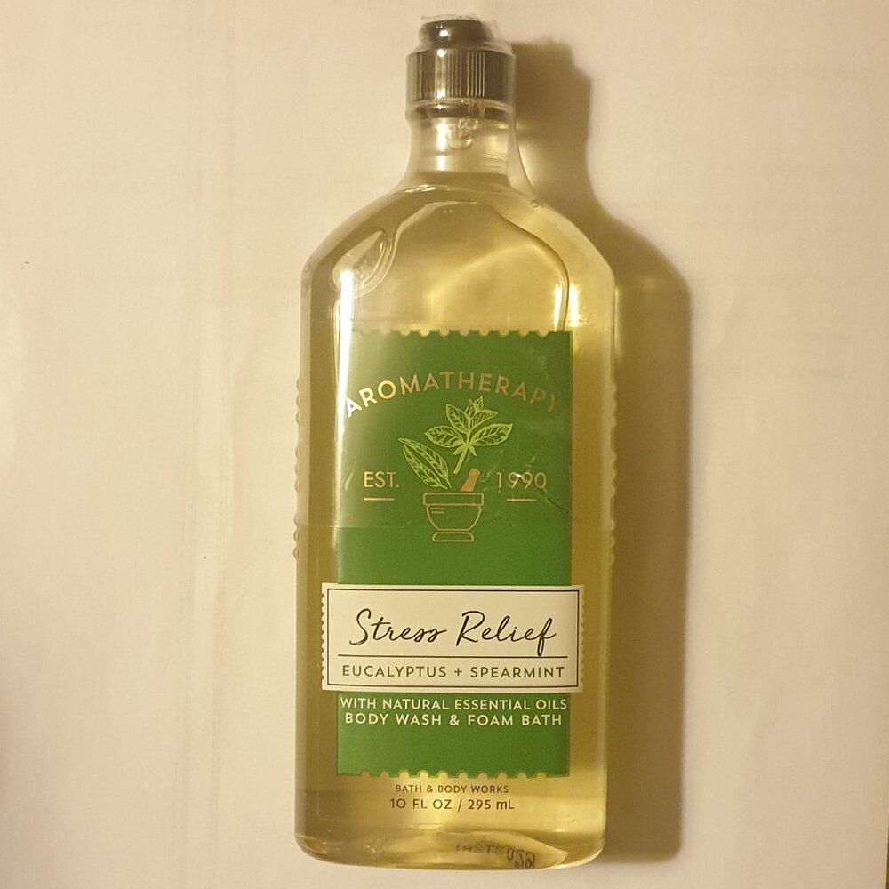 NEW Bath & Body Works Aromatherapy Stress Relief Eucalyptus Spearmint Body Wash